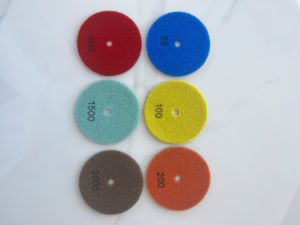 Offre Spéciale 4 pouces Flexible diamant tampons de polissage à sec résine Bond ponçage pour béton granit marbre disque de meulage - Product Image 6