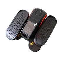 Équipement de sport portable silencieux pour la maison - Elliptique de bureau à vitesses réglables, écran LED, télécommande, pédale assise