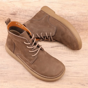 <span class=keywords><strong>Botas</strong></span> de Hombre Retro de Media Caña para Otoño/Invierno 2025, de Cuero de Grano Completo, con Suela Suave y Resistente al Desgaste - Product Image 4