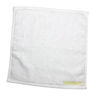 Factory Supply Stock Customized Logo Small Cotton Terry Wash Cloth Towel Face