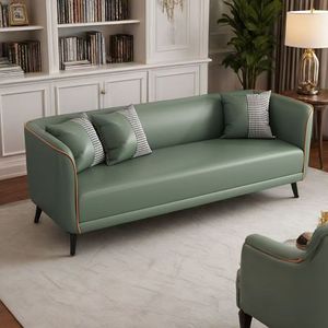 Sofá Pequeño Estilo Crema, Sofá Simple de 2 y 3 Plazas para Sala de Estar, Dormitorio, Hotel, Tienda de Ropa, Salón de Belleza y Salón de Recreo - Product Image 4