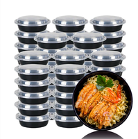 2026 Beliebter Hochwertiger Runder PP-Material Recycelbarer Kunststoff-Lunchbox-Deckel Suppenschüssel Lebensmittelgeeigneter Behälter für Sushi