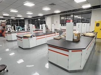Meubles de poste de travail de conception moderne, tables de laboratoire, mobilier de laboratoire physique et chimique, bancs de travail de laboratoire