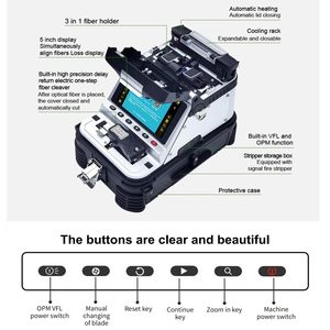 D Yeudemc Fiber Fusion Splicer AI-20 High Precision Optical Splicer With Vfl For Fiber Optic Production - Product Image 2
