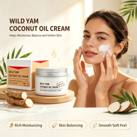 Crème à la racine de yam sauvage pour femmes, formule naturelle, soulagement des bouffées de chaleur, hydratation intense, équilibre hormonal