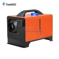 Calentador de Aire Diésel de 12V 24V 8KW, Cuerpo de Aluminio Duradero, Calentador de Estacionamiento Integrado con Controlador LCD, Calentador Diésel para Caravana/RV