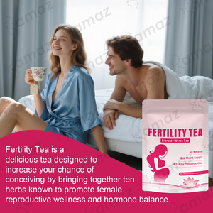 Complément alimentaire pour la fertilité des femmes Amaz Natural, thé aux herbes aromatisé pour l'utérus, thé pour la fertilité avant la conception, thé pour la grossesse - Product Image 4