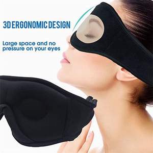 Masque de casque de sommeil avec casque Masque de sommeil 3D pour hommes et femmes pour les dormeurs latéraux Voyage <span class=keywords><strong>Insomnie</strong></span> Relaxation Méditation - Product Image 5