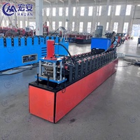 Máquina formadora de vigas en V servoaccionada HAUAN con PLC, motor de alta potencia y engranajes, máquina de perfiles de acero para estructuras.
