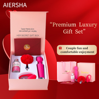 Cadeau de la Saint-Valentin de luxe Aiersha pour couple, cadeau romantique érotique pour amoureux, jouet sexuel pour adultes, vibromasseur AV, ensemble de 4 pièces