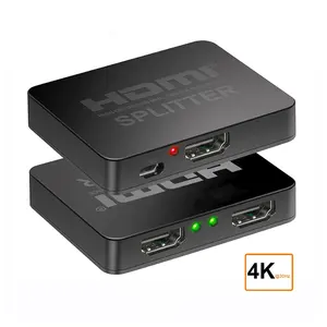 ODM Manufacturer2-Way hdmi splitter 1 em 2 para fora 4K x 2K para HDTV PC Projetor HDMI Splitter 2 Port Hub Box