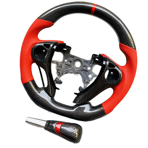 Vente chaude personnalisé de haute qualité <span class=keywords><strong>Noir</strong></span> en fibre de carbone <span class=keywords><strong>volant</strong></span> round top et à fond rond forme pour Honda 9th Accord 13-17 - Product Image 1