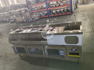 Comptoir de bar à bubble tea en acier inoxydable pour boutique de thé - Product Image 2