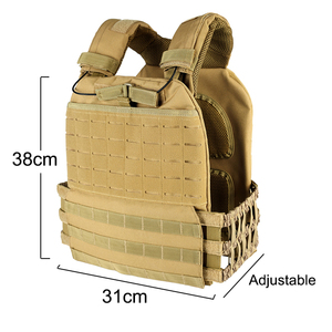 سترة حاملة بلوح تكتيكي قتالي من نوع قتالي متين باللون الأسود مخصصة - Product Image 4