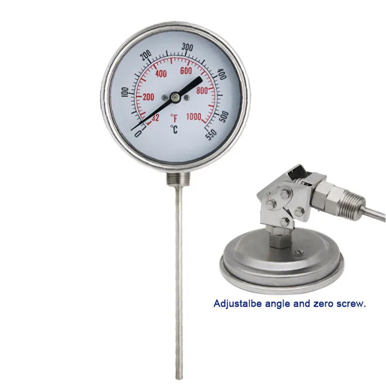 Stainless Steel 500 Bimetal Stem Ts-Bx40 Bimetal Thermometer