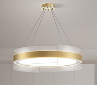 Nouveau Lustre Américain pour Salon, Design Moderne et Créatif, Luminaire de Plafond de Luxe