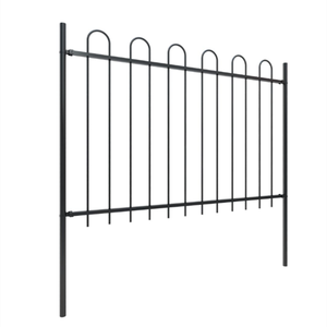Valla de Acero Galvanizado en Caliente con Parte Superior Arqueada para Jardín y Hogar, Barandilla de Acero con Parte Superior Arqueada, Valla de Protección - Product Image 2