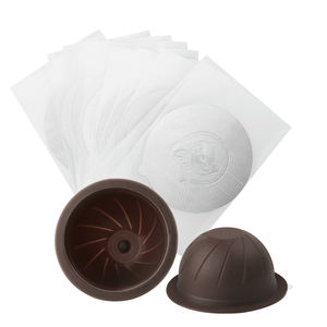 Etiquetas Autoadhesivas ICafilas para Cápsulas Vertuoline Desechables para <span class=keywords><strong>Nespresso</strong></span> <span class=keywords><strong>Vertuo</strong></span>, Sello de Papel de Aluminio con Tapa de Aluminio - Product Image 1