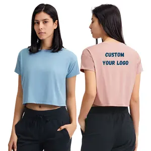 2023 Summer Trending Knitted Collar Quick-Drying Loose Casual Breathable Sexy Crop Cops For Women