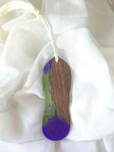 Marcadores de Libros de Resina y Madera Hechos a Mano, Marcadores Artísticos con Madera Natural y Diseño Decorativo de Resina - Product Image 4