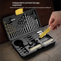 Kit de 63 forets haute performance pour la construction et le travail du bois, avec embouts de vissage et douilles, fabriqué en Chine