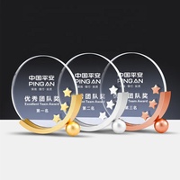 Médaillon créatif en cristal personnalisé, plaque d'adresse, utilisé par les clients, en métal