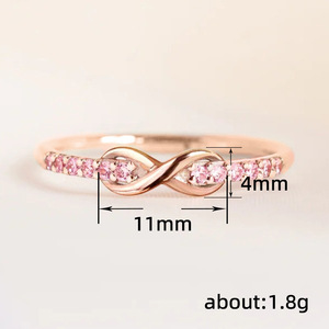 Anello con Design a Fiocco Infinito, Stile Sottile per Donne - Product Image 4