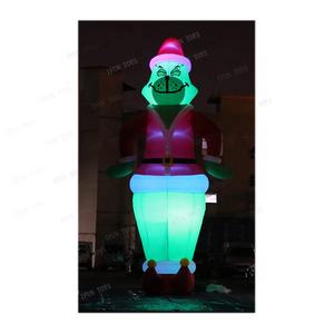 Mascota inflable de pie para exteriores, modelo de Navidad <span class=keywords><strong>Grinch</strong></span>, modelo de personaje de monstruo inflable para Decoración - Product Image 1