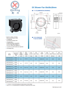 工業用5V 12V 24V DCエアブロワーファン50mm DC遠心ブロワー高RPM 50x50x20mmフリースタンディングプラスチックブレードOEMサポート - Product Image 4