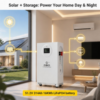 Batterie Lithium-Ion Lithtech 51.2V 314Ah 16Kwh pour Stockage Solaire, compatible 15Kwh, 20Kwh, 48V, 48Kwh, 150Kwh, Lithium LiFePO4