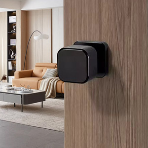 Invisible Square <strong>Knob</strong> Hidden <strong>Door</strong> Handle Deadbolt Lock for Bathroom Hotel Apartment-for <strong>Bedroom</strong> &amp; Storage Room Latch - Product Image 6