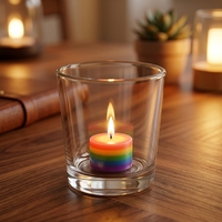 Grand récipient en verre transparent de grande capacité, vide, pour la fabrication de bougies en cire de soja et de cire d'abeille, idéal pour la décoration de mariages, hôtels, spas, maisons et fêtes.