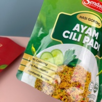 Sachets de stérilisation à haute température en RCPP thermoscellables, en feuille d'aluminium, couleur personnalisée, pour riz, saucisses, chips de pommes de terre et autres aliments prêts à consommer