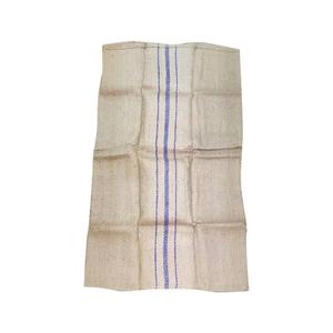 Bolsa de yute Std Btwill al por mayor sostenible y fuerte para uso a granel 44x26,5 pulgadas peso 2,25lbs con 3 tiras azules en el medio - Product Image 4