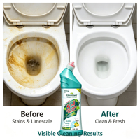 Nettoyant WC 5-en-1 Green Island, 500 ml |   Détartrage, désodorisation et élimination des taches jaunes