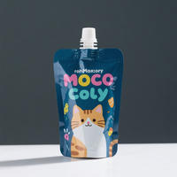 Großhandel Private Label BPA Free Biologisch abbaubare Nachfüllung Wieder verwendbare Bio-Squeeze Tiernahrung Verpackung Auslauf Couch mit Schraub verschluss