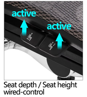Chaise de bureau ergonomique de haute qualité avec appui-tête réglable de soutien lombaire et usine de contrôle de fil-Chaise de patron vendue directement