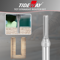 Tideway 6mm fraise en bout bois TCT fraises droites routeur outil de coupe personnalisé pour le travail du bois