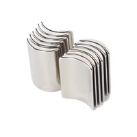 Magnet Segmen Busur Neodymium Hawell Kustom Berkualitas Tinggi Tahan Suhu Tinggi untuk Pemotongan Motor/Generator