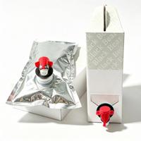 Poche souple BIB en aluminium et PE avec bec verseur aseptique, qualité alimentaire, étanche, pour vodka, whisky, vin, jus, lait