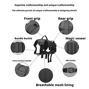 Kantong Pelindung Hewan Peliharaan Terlaris yang Dapat Disesuaikan, Bahan Nilon dengan Rivet, Reflektif, untuk Olahraga, Jalan-Jalan Anjing, Gaya Fashion - Product Image 3