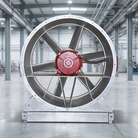 Ventilateur axial Nanfang NXT-17R N°22.4 pour climatisation de station de métro, pales équilibrées, homologué incendie