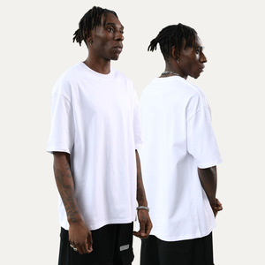 T-shirt <span class=keywords><strong>da</strong></span> Uomo in Cotone Pesante 240g, Oversize, Vestibilità Ampia, Spalle Cadenti, Manica Corta, Vendita all'Ingrosso - Product Image 4
