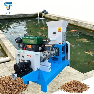 Neue Dieselbetriebene Schwimmende Fischfutter-Extrudiermaschine, Aquatische Futterpellet-Extrudiermaschine mit 260-300kg/h Kapazität, Anpassbare Form - Product Image 4
