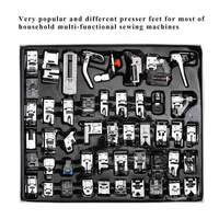 48 pièces/ensemble multifonction domestique Machine à coudre accessoires tressage aveugle point repriser pied-de-biche Kit ensemble