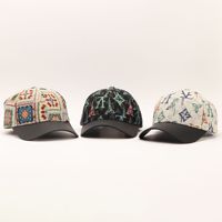 Gorra de béisbol de panel de PU, estilo europeo-americano, de lujo ligero, con visera curva, moderna, ajustable, unisex, informal, con logotipo personalizado, estampado de leopardo y frutas