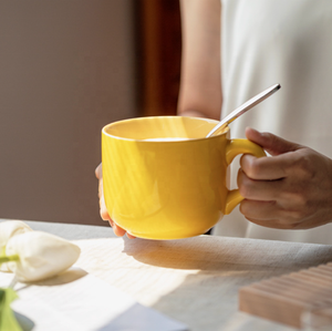 Tasse en céramique pour le petit déjeuner, épaisse, résistante à <span class=keywords><strong>la</strong></span> chaleur, jus de vache, <span class=keywords><strong>yaourt</strong></span>, thé, <span class=keywords><strong>pot</strong></span> ménager, eau pour le ventre, 1 pièce - Product Image 2