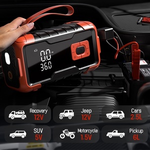 Arrancador de Baterías para Automóvil de 12 V, Banco de Energía, Linterna, Inflador de Neumáticos, Todo en Uno, Capacidad de Batería - Product Image 4