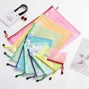 Zip Lock PVC Umschlag Datei Ordner A4 Beutel Benutzer definierte Kunststoff-Dokumenten tasche