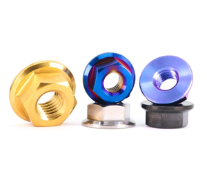 น็อตหกเหลี่ยมอะลูมิเนียมแบบอะโนไดซ์ เกลียวมาตรฐานเมตริก ผิวเคลือบหลายสี - Product Image 2